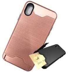 Rakuten - iPhoneX/XS 耐衝撃 スマホケース/カード収納/コモディア (ローズゴールド)