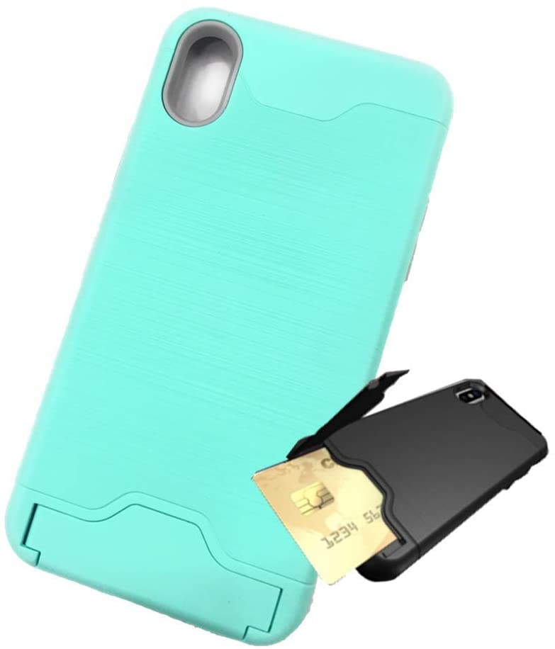 Rakuten - iphone XR 耐衝撃 スマホケース/カード収納/コモディア (ミントグリーン)