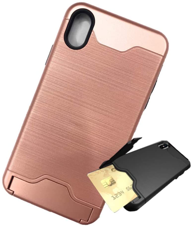 Rakuten - iphone XS max 耐衝撃 スマホケース/カード収納/コモディア (ローズゴールド)