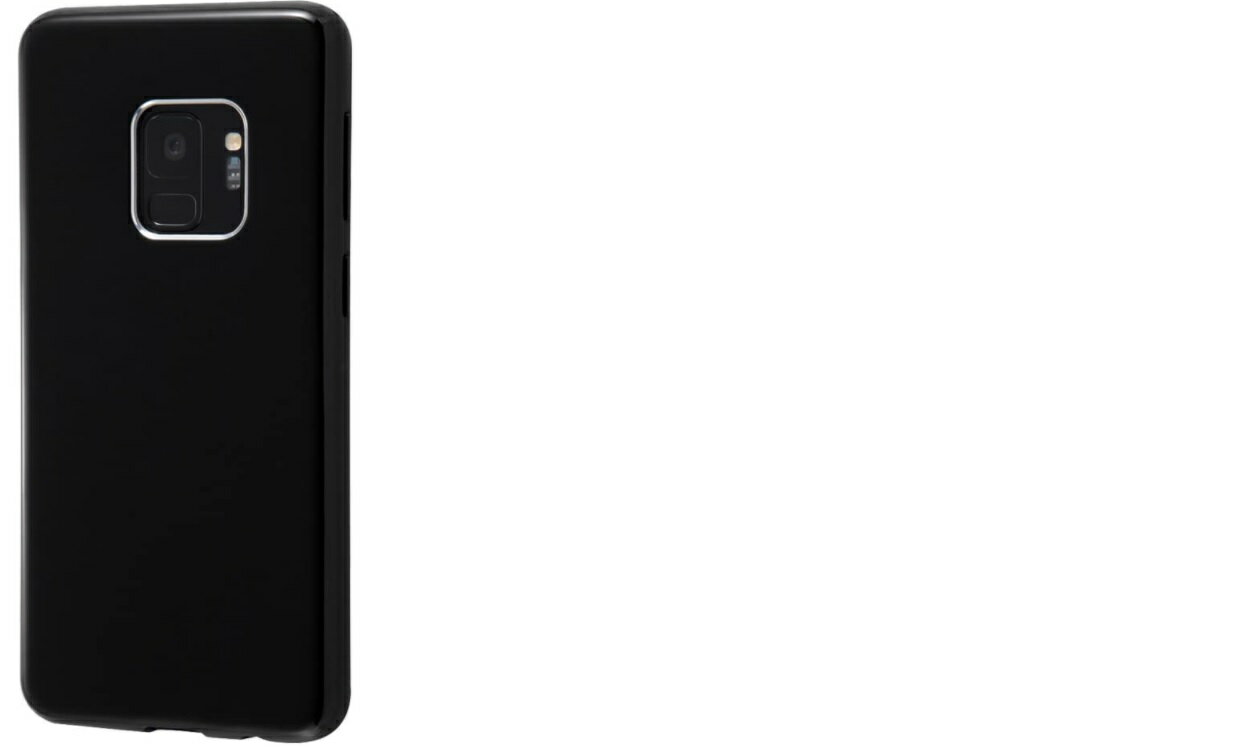 イングレム Galaxy S9 TPUソフトケース Colorap/ブラック IN-GS9CP1/B