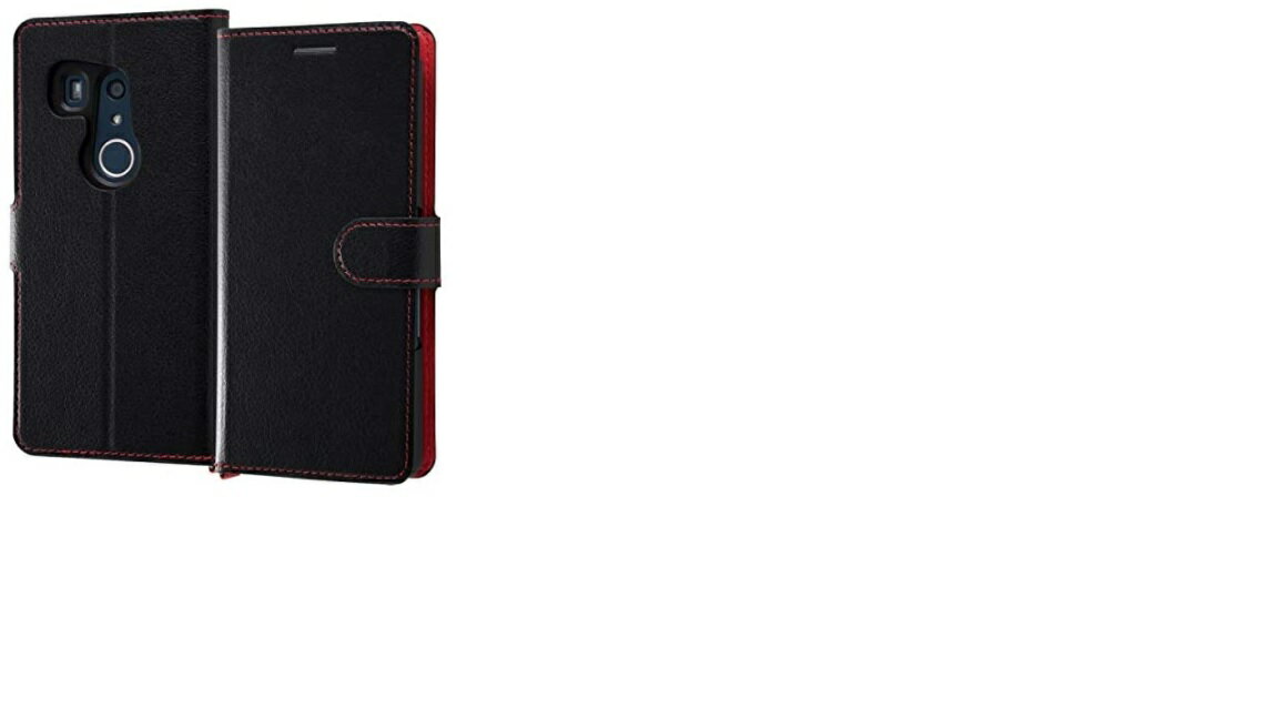 Rakuten - レイ・アウト arrows Be3（F-02L）用 手帳型ケース シンプル マグネット（ブラック/レッド） RT-ARL2ELC1/BR