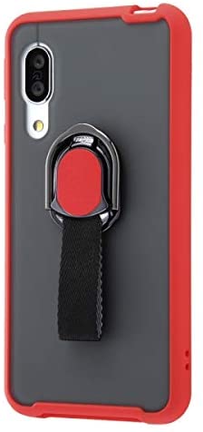 Rakuten - レイ・アウト AQUOS sense3（SH-02M/SHV45）/AQUOS sense3 lite/Android One S7用 耐衝撃マットハイブリッドケース リング付き BABY SKIN（レッド）ray-out RT-AQSE3BS2/R