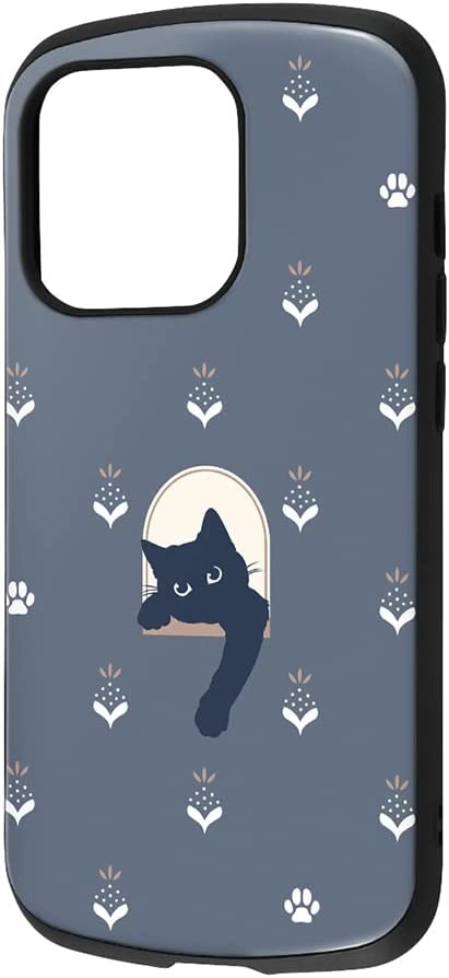 Rakuten - イングレム iPhone 14 Pro ケース 耐衝撃 ケース MiA-collection/ネコ/ネイビー