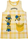 丸眞 エプロン MINION ミニオン 84×61.5cm ミニオンズチェック T/C素材 4805038500(キャラクター グッズ)