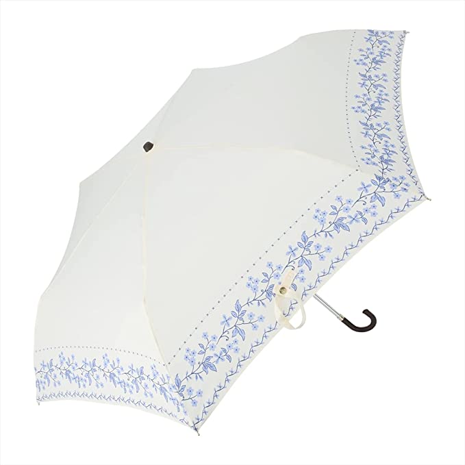 ニフティカラーズ(ニフティカラーズ) 折りたたみ傘 リムフラワーミニ 1588OF 親骨50cm