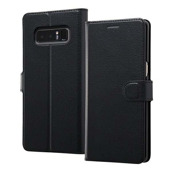 Rakuten - レイ・アウト スマホケース GALAXY Note8 SCV37 Note8 SC-01K 手帳ケース RT-GN8ELC1/BB ブラック/ブラック