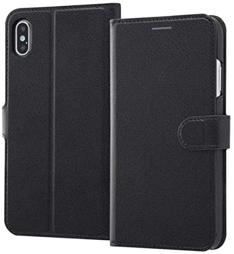 Rakuten - レイ・アウト iPhoneXS Max (6.5インチ) 専用 手帳型ケース シンプル マグネット ブラック/ブラック　RT-P19ELC1/BB