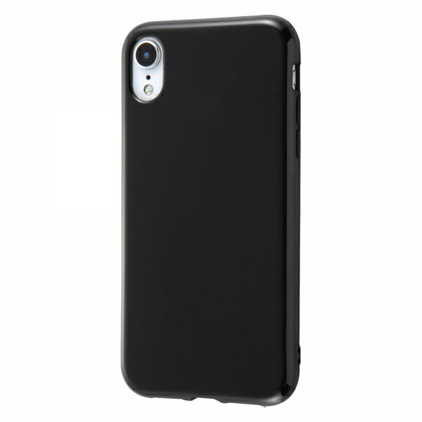 Rakuten - レイ・アウト iPhoneXR (6.1インチ) 専用 TPUソフトケース 耐衝撃Light ブラック　RT-P18CP6/B