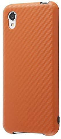 Rakuten - レイ・アウト AQUOS sense2（SH-01L/SHV43/SH-M08）/Android One S5用 TPUソフトケース 耐衝撃Light Carbon（カーボンオレンジ） RT-AQSE2CP3/CO