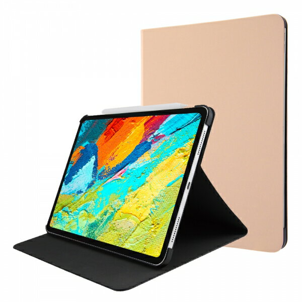 Rakuten - イングレム iPad 2018 11インチ レザーケース スタンド機能付き タッチペン対応/ベージュ IN-PA10LC2/BE