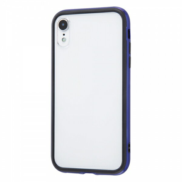 Rakuten - イングレム iPhone XR ハイブリッドバンパー＋背面パネル (クリア) ダークネイビー