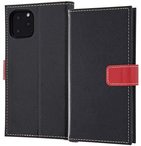 Rakuten - レイ・アウト RT-P23TBC6/BR(ブラック/レッド) iPhone 11 Pro用ケース 耐衝撃 手帳レザ