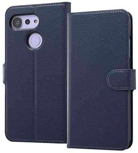 Rakuten - レイ・アウト Android One S6 手帳型ケース シンプル マグネット/ダークネイビー