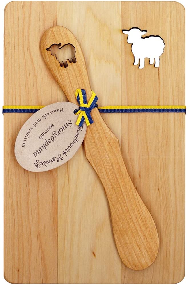 Skandinavisk Hemslojd カッティングボード&バターナイフセット シープ 0129-005