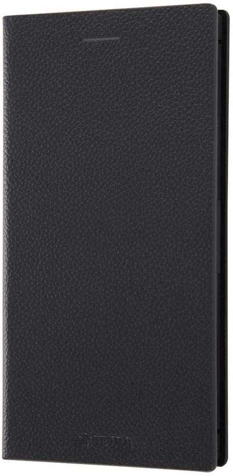 レイ・アウト iPhone 11用 耐衝撃 手帳型レザーケース TETRA サイドマグネット（ブラック） RT-P21TBC1/BB