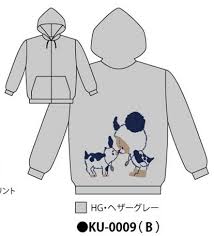 Rakuten - くまのがっこう/ジップパーカー(レディースM) (B) ヘザーグレーM （KU-0009）(キャラクター グッズ)