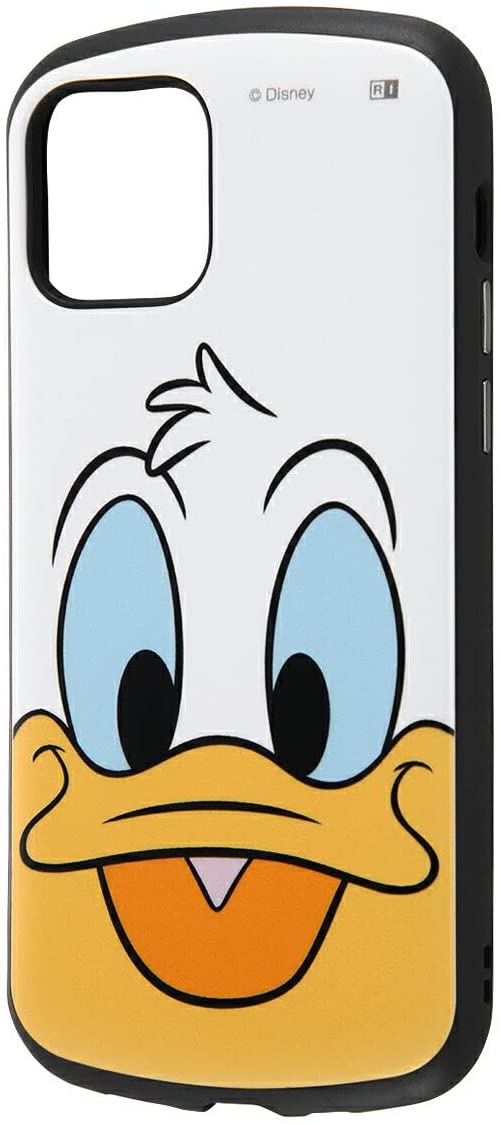 Rakuten - iPhone 12/iPhone 12 Pro 『ディズニーキャラクター』/耐衝撃ケース カバー MiA [ ストラップ ホール 付き ] 防塵加工 傷に強い /『ドナルドダック/フェイスアップ』(キャラクターグッズ)