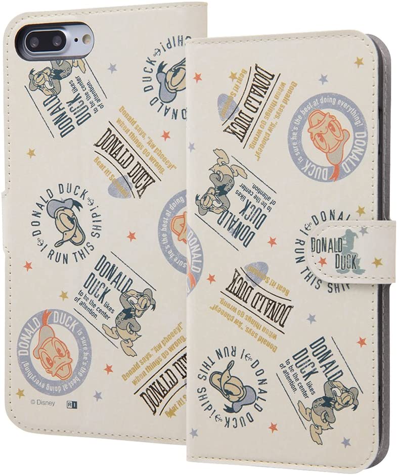 Rakuten - イングレム iPhone 7 Plus ディズニーキャラクター/手帳型ケース マグネット/ドナルドダック6 IJ-DP7PMLC/DD006(キャラクターグッズ)