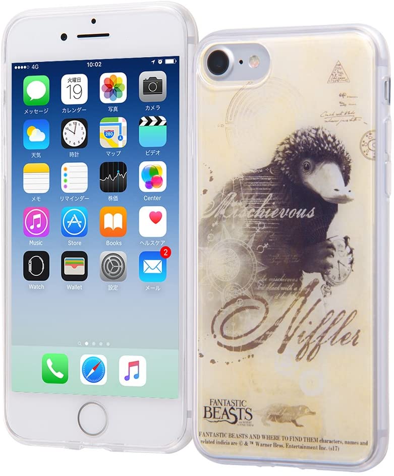 해리 포터 iPhone SE(2세대)/iPhone 8/7 하이브리드 케이스 내충격 [TPU 스마트폰 케이스 후면 패널] 경량 환상적인 비스트 15 IJ-WP7TP/FB015(캐릭터 상품)