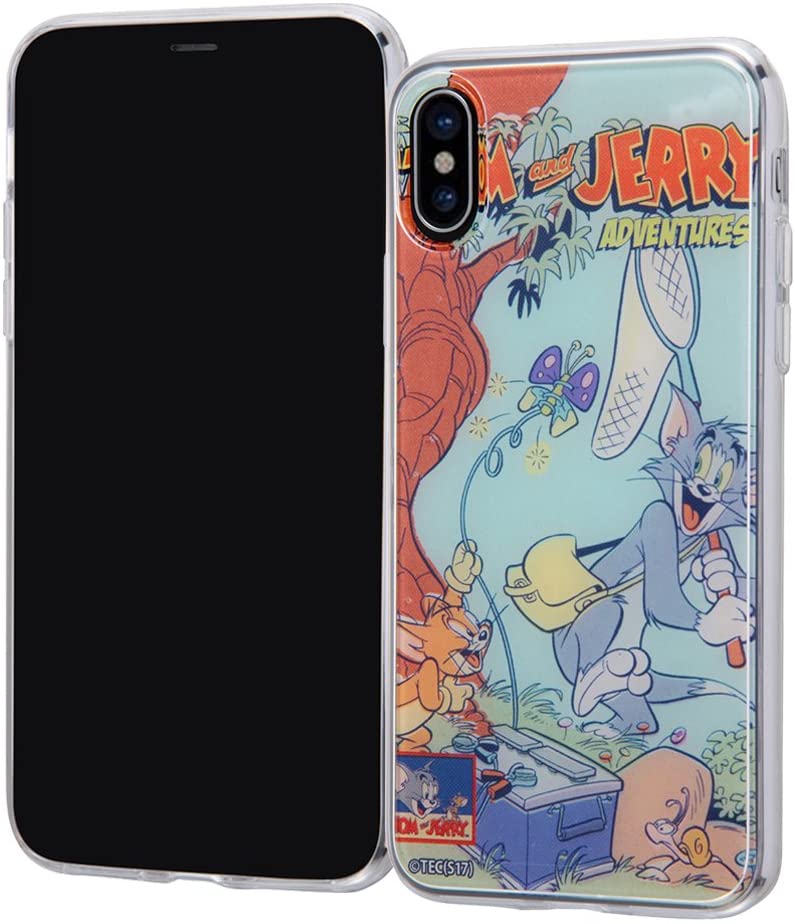 Rakuten - イングレム iPhone XS/iPhone X ケース トムとジェリー クリア ソフト スマホケース背面パネル コミックスA IJ-WP8TP/TJ044(キャラクターグッズ)