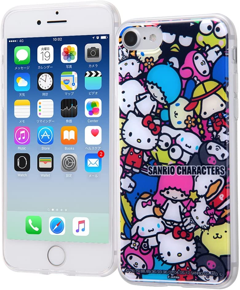 Rakuten - iPhone8 ケース/iPhone7 ケース サンリオ クリア ソフト スマホケース背面パネル サンリオズ2 (iPhone 8/7 対応 カバー) IJ-SRP7TP/SC002(キャラクターグッズ)