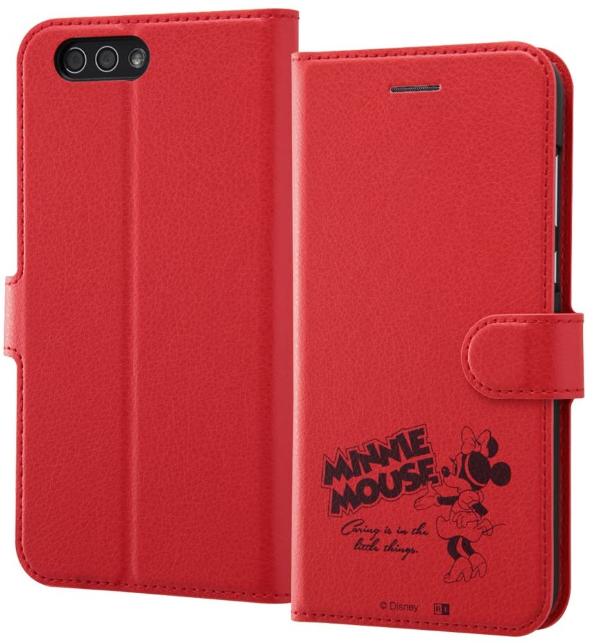 Rakuten - ZenFone 4 ディズニーキャラクター/手帳型ケース マグネット/『ミニーマウス』_21(キャラクターグッズ)