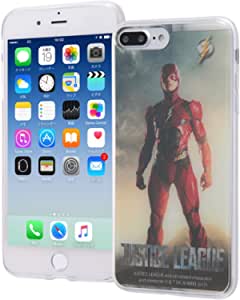 iPhone 8 Plus/7 Plus 저스티스 리그 TPU 케이스+배면 패널/플래시(캐릭터 상품)