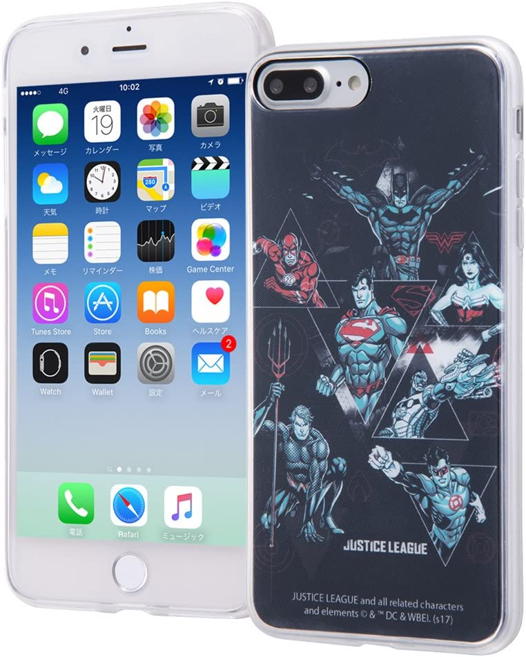 iPhone 8 Plus/7 Plus 저스티스 리그 TPU 케이스+배면 패널/집합 A(캐릭터 상품)