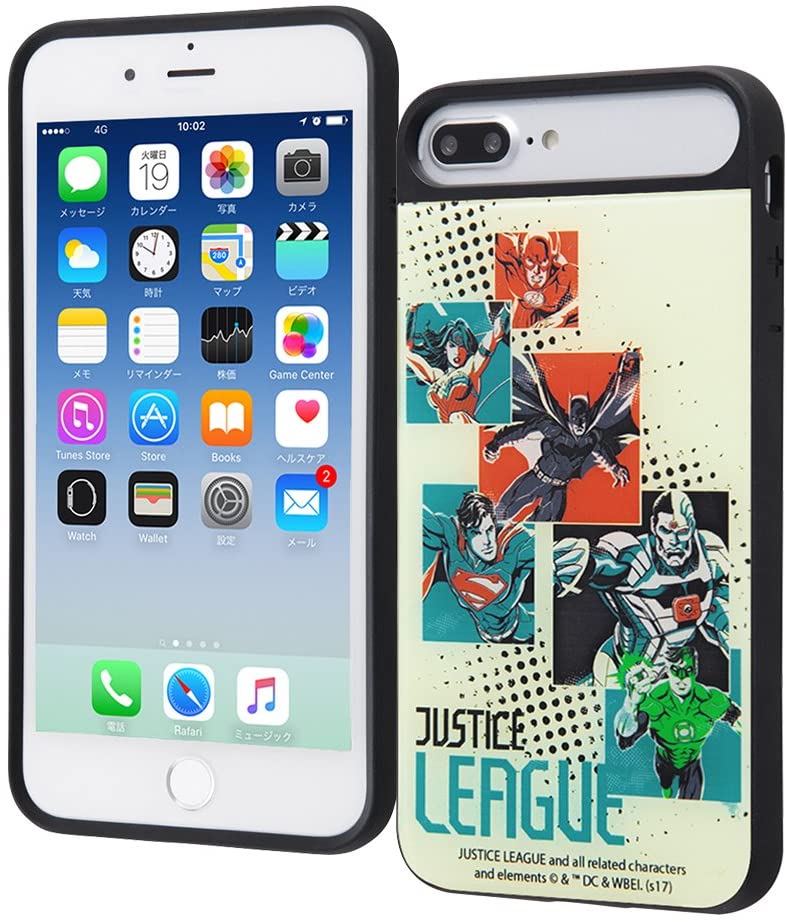 Rakuten - iPhone 8 Plus/7 Plus/6s Plus/6 Plus ジャスティス・リーグ 耐衝撃ケース キャトル/集合A(キャラクターグッズ)