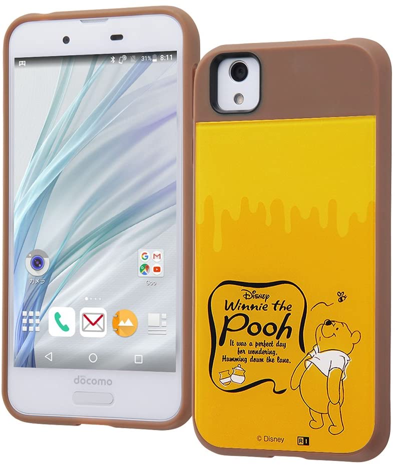 Rakuten - AQUOS sense/sense lite/ディズニーキャラクター/耐衝撃ケース キャトル/『くまのプーさん』_2(キャラクターグッズ)