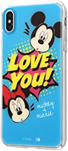 Rakuten - iPhone XS Max ケース /ディズニー ミッキー ミニー/TPU スマホケース 背面パネル/Love You _1(キャラクターグッズ)