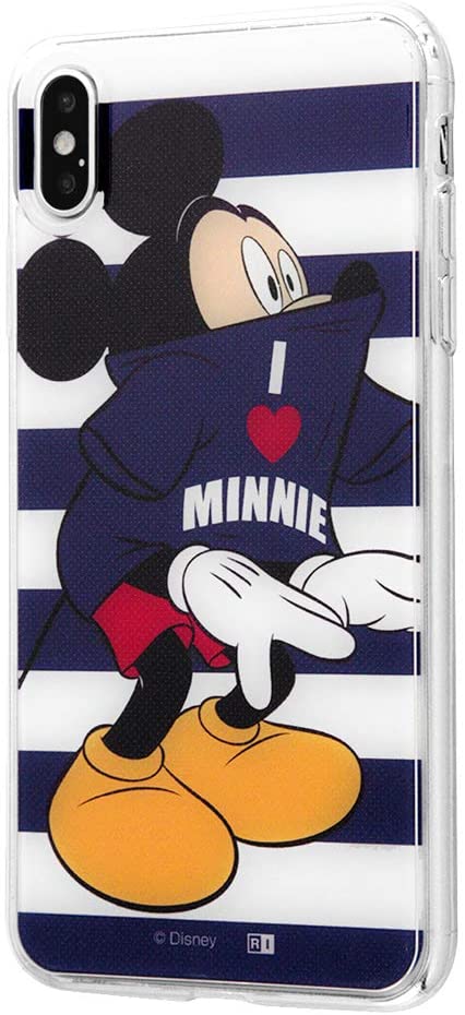 Rakuten - iPhone XS Max ケース /ディズニー ミッキー ミニー/TPU スマホケース 背面パネル/ペアルック _1(キャラクターグッズ)