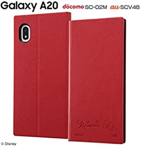Rakuten - レイ・アウト Galaxy A20(SC-02M/SCV46)用 手帳型レザーケース 耐衝撃 サイドマグネット（ミニー）ray-out RT-DGA20TBC7/MN(キャラクターグッズ)