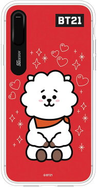 BT21 iPhone XS / X ケース GRAPHIC LIGHT UP CASE RJ 光る アイフォン カバー(キャラクターグッズ)