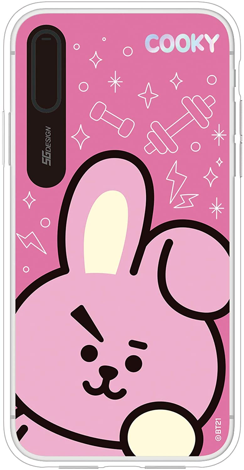 Rakuten - 並行輸入品/iPhone XS/X ケース BT21 GRAPHIC LIGHT UP CASE FACE COOKY（ビーティ?イシビル グラフィックライトアップケース フェイス）光る アイフォン カバー ユニバ?スター ラインフレンズ(キャラクターグッズ)