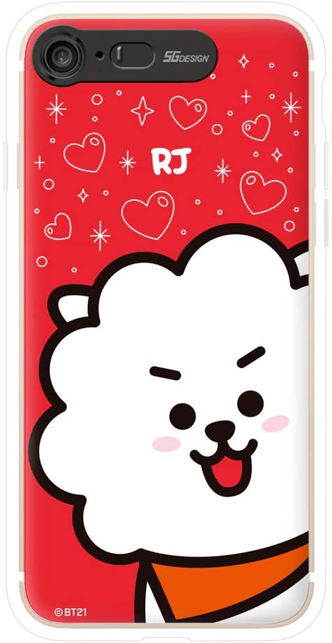 BT21 iPhone 8 / 7 P[X GRAPHIC LIGHT UP CASE FACE RJ  ACtH Jo[ [sAi](LN^[ObY)