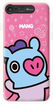 BT21 iPhone 8 / 7 ケース GRAPHIC LIGHT UP CASE FACE MANG 光る アイフォン カバー [並行輸入品](キャラクターグッズ)