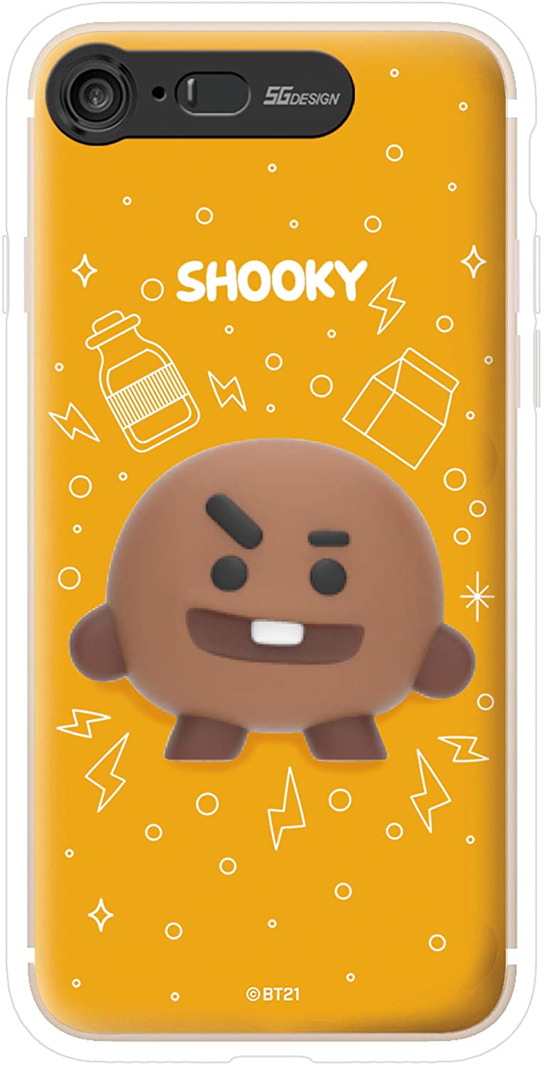 BT21 iPhone 8 / 7 P[X LIGHT UP SILICON CASE SHOOKY  ACtH Jo[ [sAi](LN^[ObY)