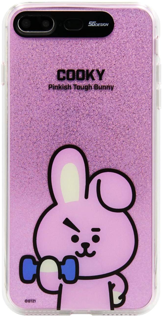 BT21(ビーティー21) iPhone 8/7 BT21 LIGHT UP BASIC_COOKY パープル H138.4×W67.3×D7.3mm(対応機種サイズ) KCB-LUB003(キャラクターグッズ)