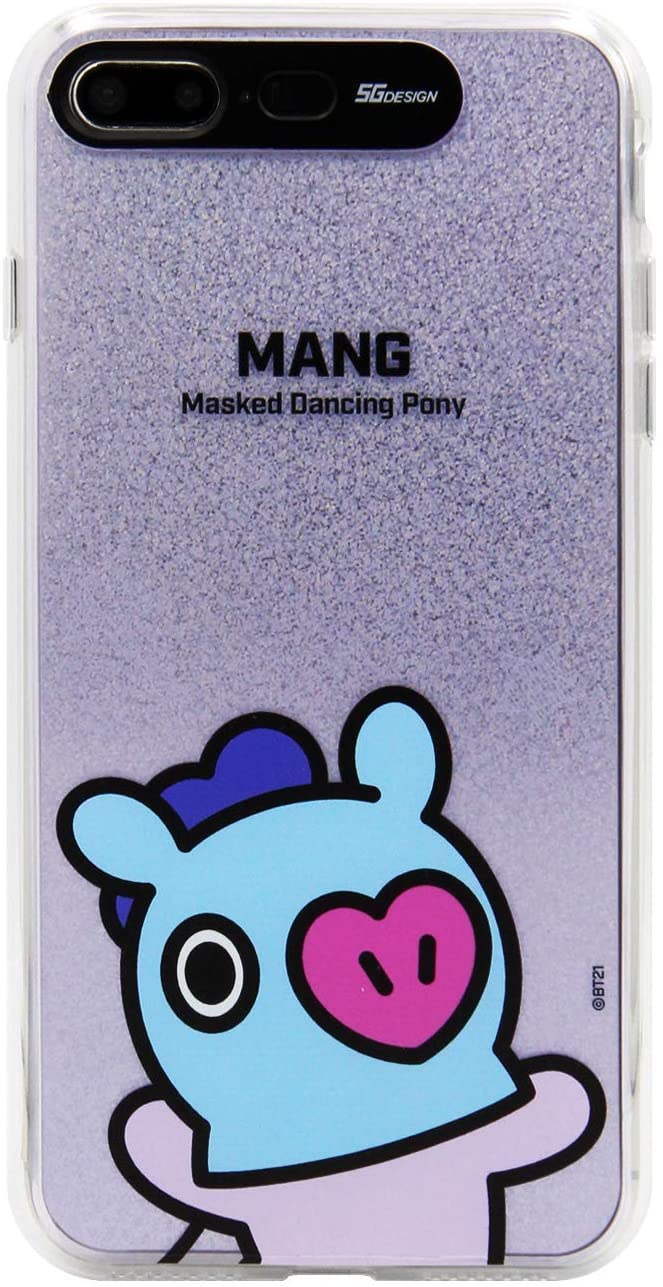 Rakuten - BT21(ビーティー21) iPhone 8/7 BT21 LIGHT UP BASIC_MANG KCB-LUB007, パープル h138.4×w67.3×d7.3mm(対応機種サイズ)(キャラクターグッズ)