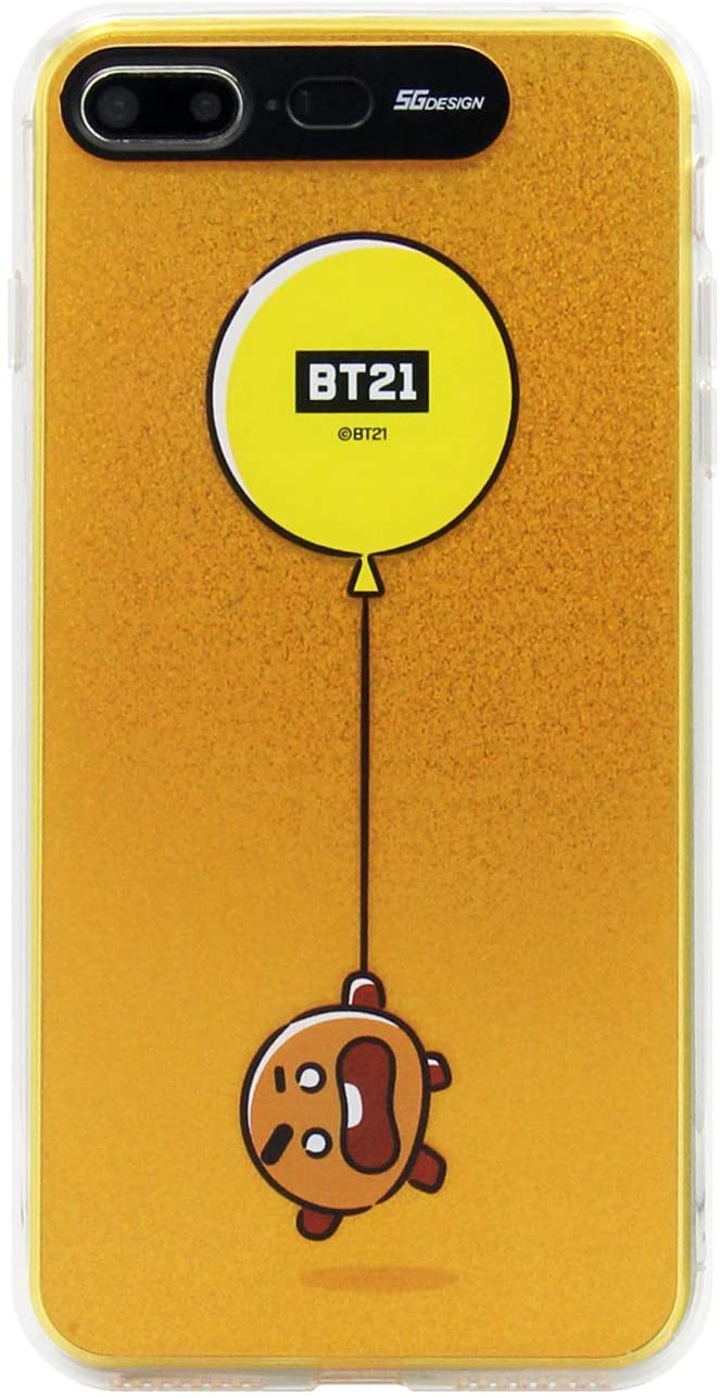 BT21 iPhone 8 Plus/iPhone 7 Plus ケース LIGHT UP HANG OUT SHOOKY LEDで光る アイフォン カバー 5.5インチ ワイヤレス充電対応【公式ライセンス品/(キャラクターグッズ)