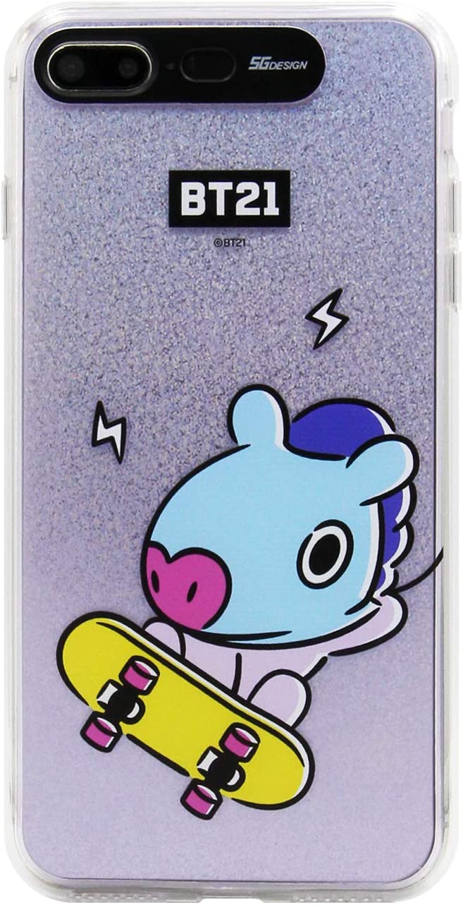 BT21 iPhone 8 Plus/iPhone 7 Plus P[X LIGHT UP HANG OUT MANG LEDŌ ACtH Jo[ 5.5C` CX[dΉyCZXi/(LN^[ObY)