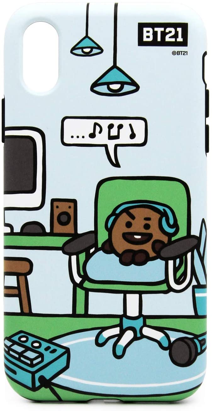 BT21 iPhone XS Max ケース DUAL GUARD ROOMIES SHOOKY アイフォン カバー 6.5インチ ワイヤレス充電対応【公式ライセンス品/(キャラクターグッズ)