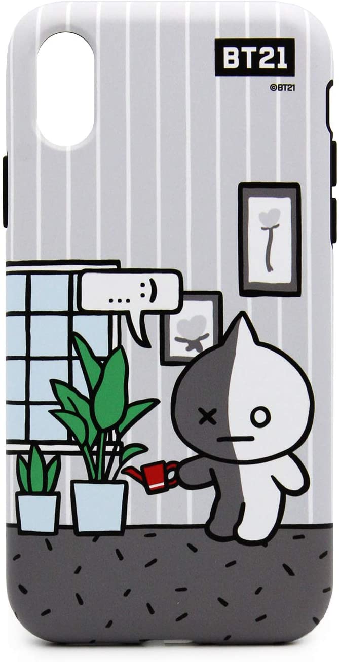 BT21 iPhone XS Max ケース DUAL GUARD ROOMIES VAN アイフォン カバー 6.5インチ ワイヤレス充電対応【公式ライセンス品/(キャラクターグッズ)