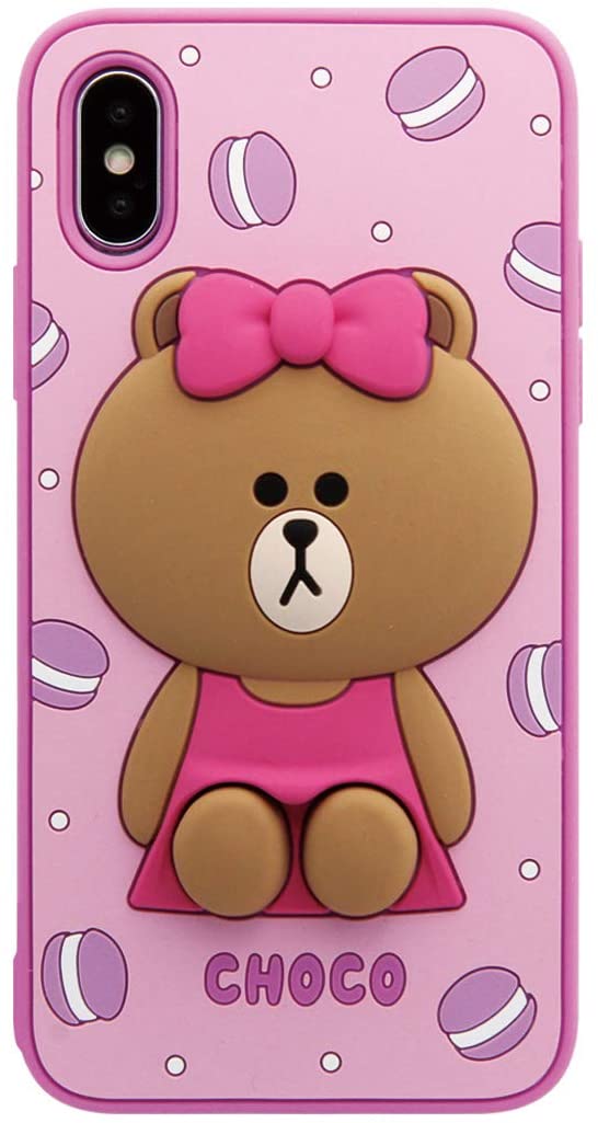 Rakuten - LINE FRIENDS iPhone XS/iPhone X ケース SILICON CASE チョコ(ラインフレンズ シリコンケース)アイフォン カバー 5.8インチ 公式ライセンス商品【日本正規代理店品/ KCL-CHO003(キャラクターグッズ)