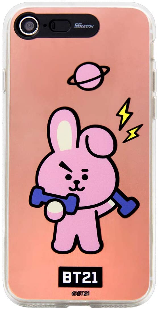 Rakuten - BT21(ビーティー21) iPhone 8/7 スマホケース　ミラーイルミネーション BASIC COOKY BT21 KCM-LBC003(キャラクターグッズ)