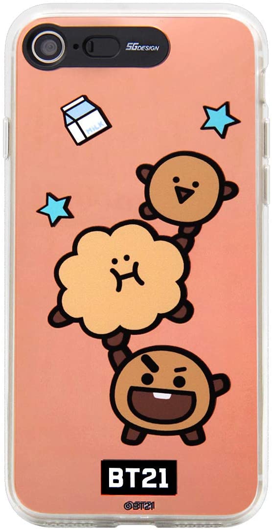 Rakuten - BT21(ビーティー21) iPhone 8/7 スマホケース　ミラーイルミネーション BASIC SHOOKY BT21 KCM-LBC006(キャラクターグッズ)