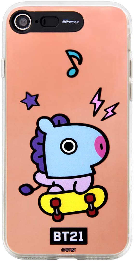 Rakuten - BT21(ビーティー21) iPhone 8/7 スマホケース　ミラーイルミネーション BASIC MANG BT21 KCM-LBC007(キャラクターグッズ)