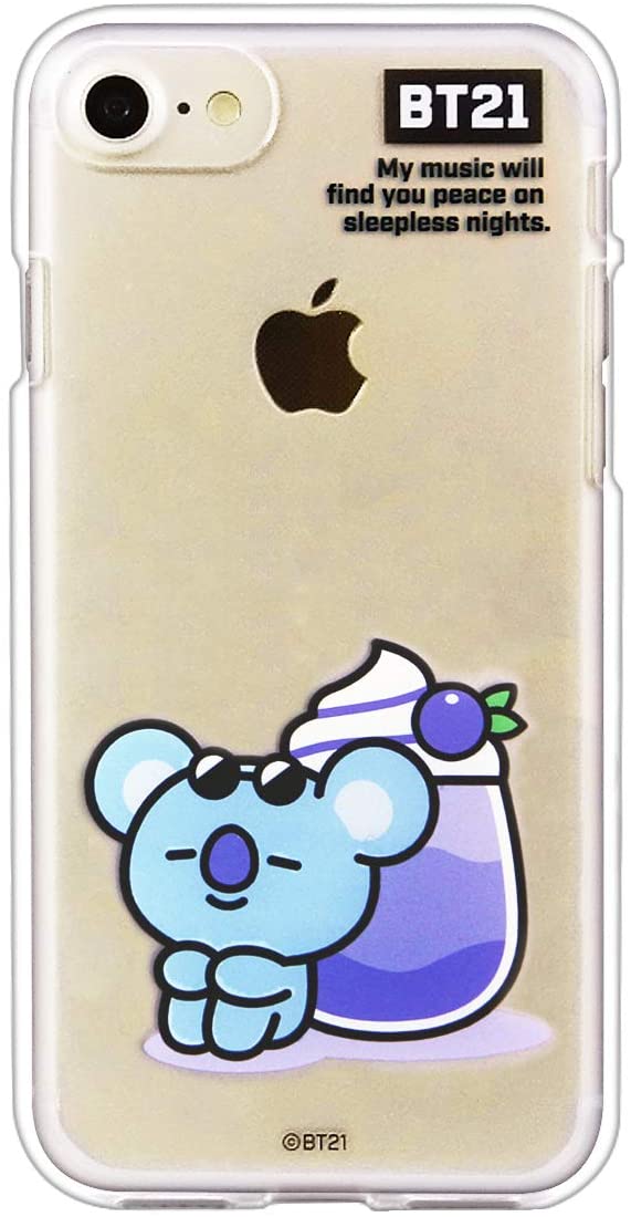 AEC^[iVi BT21(r[eB[21) iPhone 8/7 CLEAR SOFT SUMMER DOLCE KOYA BT21 KCB-CDT005(LN^[ObY)