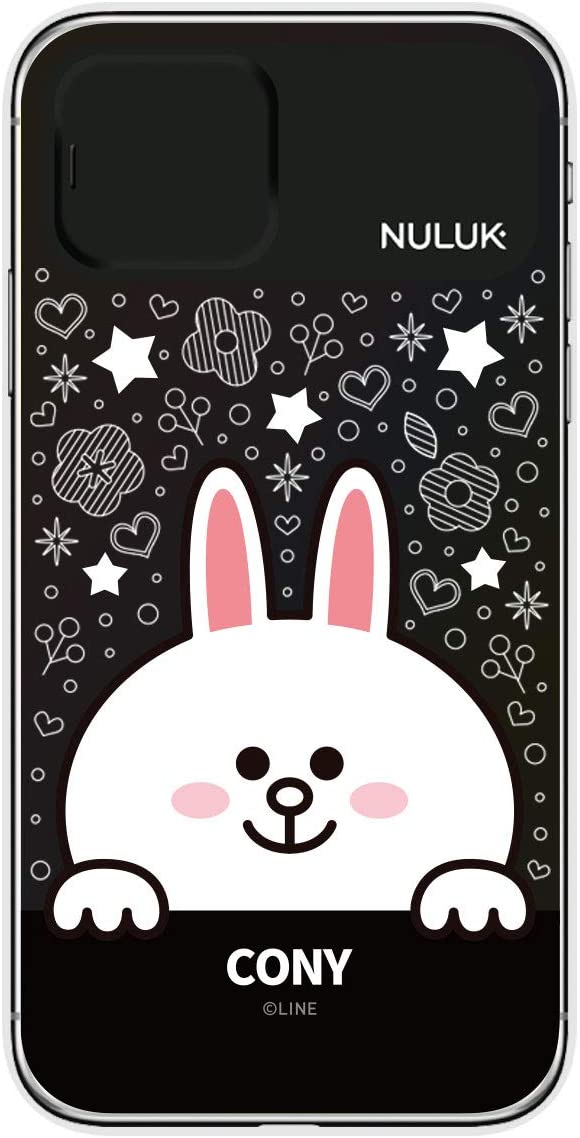 LINE FRIENDS iPhone 11 ケース LEDで光る LIGHT UP CASE スター コニー (ラインフレンズ) 開閉式スライドでカメラレンズ保護 アイフォン カバー ブラック ハイブリッド 背面カバー型 ワイヤレス充電対応 6.1インチ 公式ライセンス品/ KCE-CSA090(キャラクターグッズ)